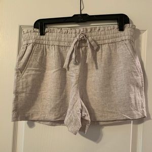 Loft Linen Pull on Drawstring Shorts